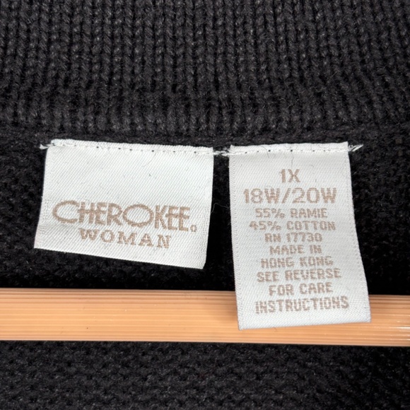 VTG 90s Ugly Christmas Sweater Cardigan 1X Embroidery Patchwork Mitten Snowflake - Picture 5 of 9